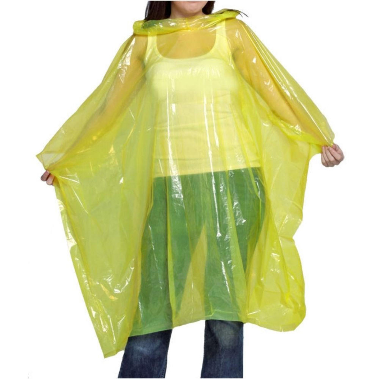 Emergency Waterproof Poncho Assorted Colour Single