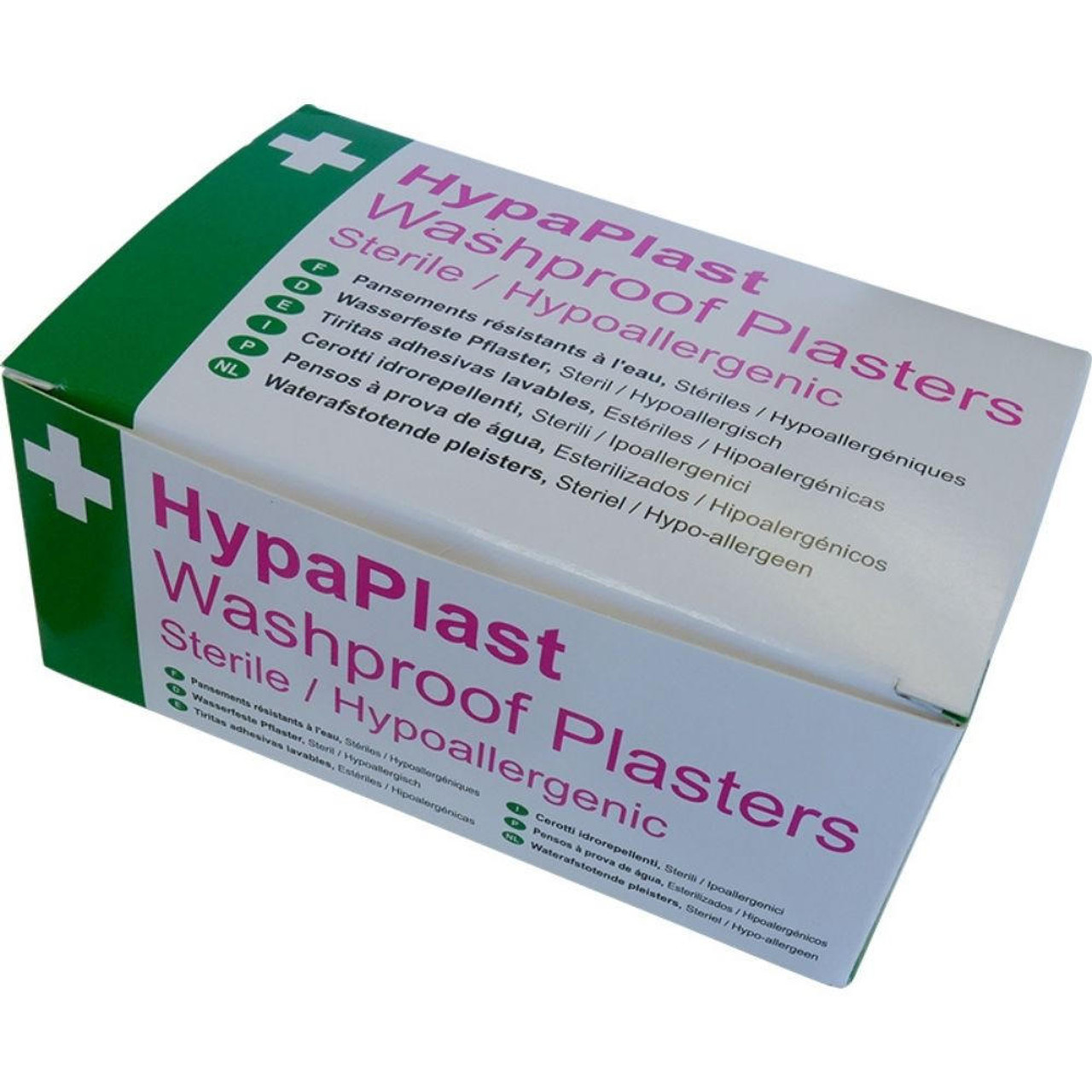 HypaPlast Washproof Plasters Pink Knuckle Shape Box of 100 Hypoallergenic