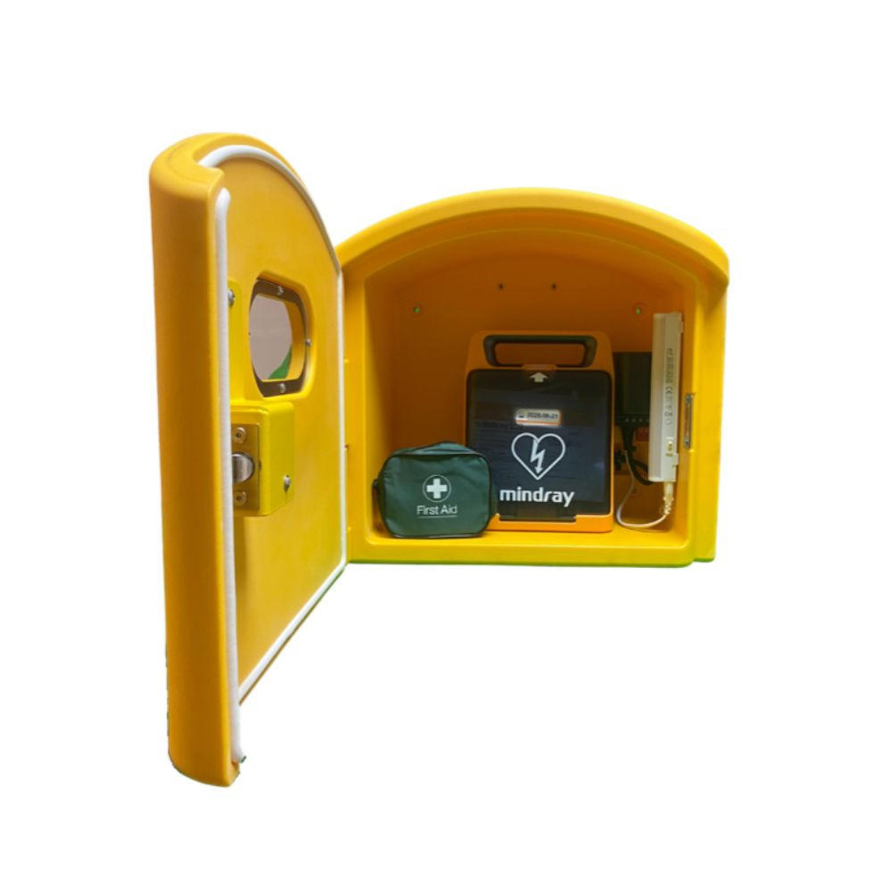 Outdoor External Defibrillator Cabinet Heated Digilock Fits All AED Units DefibCaddy