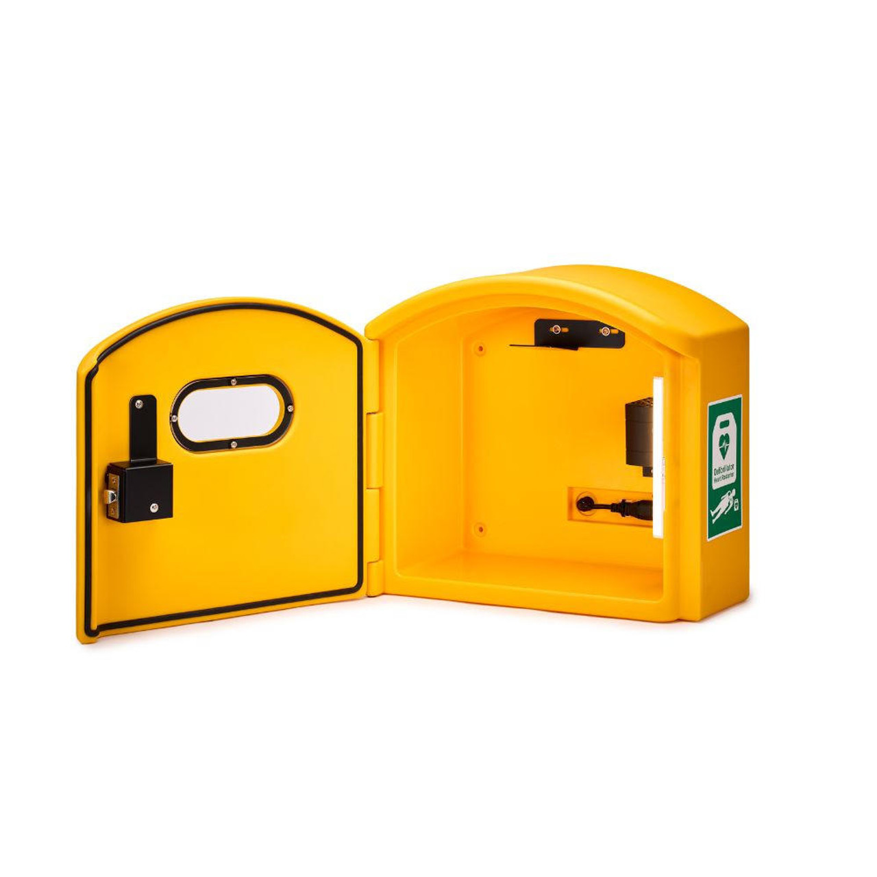 FAQ-CC0035 Outdoor External Defibrillator Cabinet Heated UNLOCKED Fits All AED Units DefibCaddy   