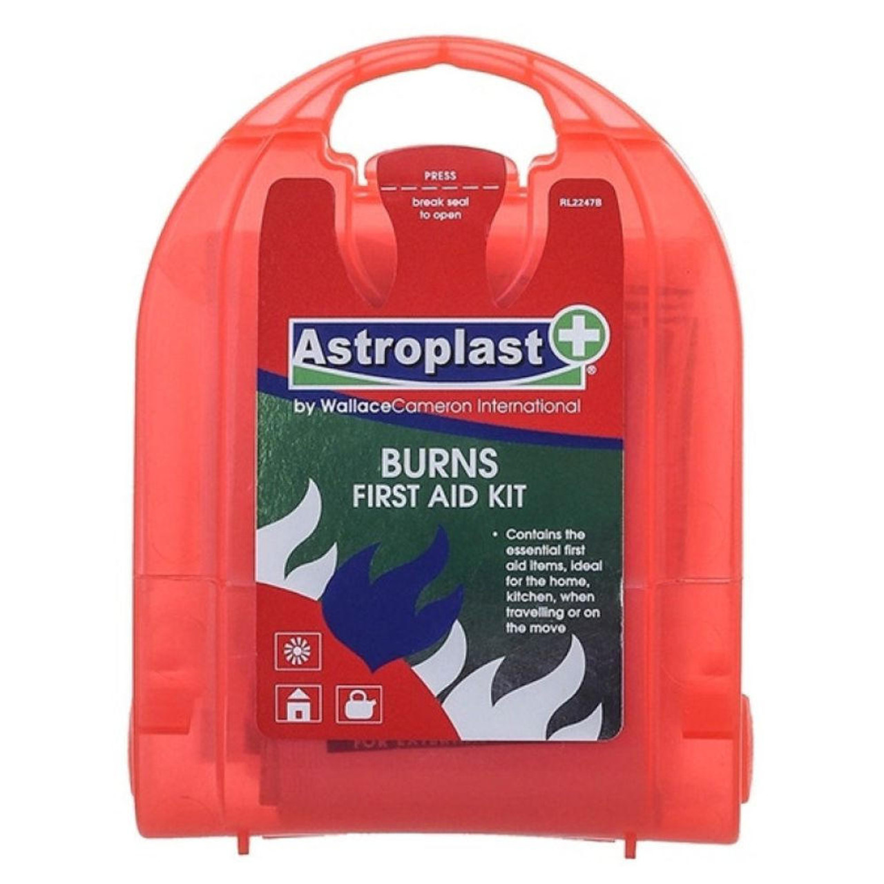  Mini Burns First Aid Kit in Astroplast Micro Box Includes 22 Items 