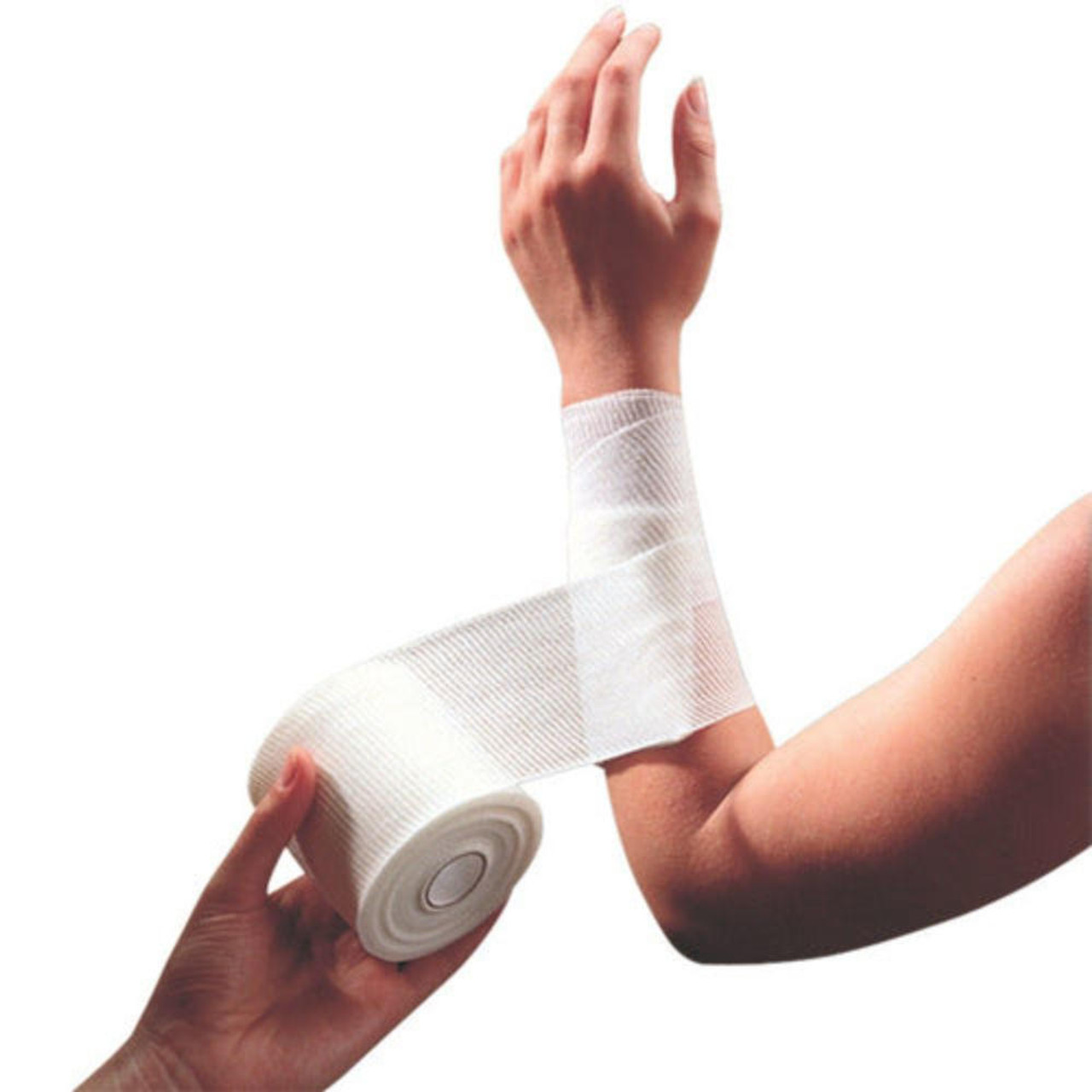  Cohesive Bandage White 10cmx4m Sticks to Itself But Not to Skin or Hair 