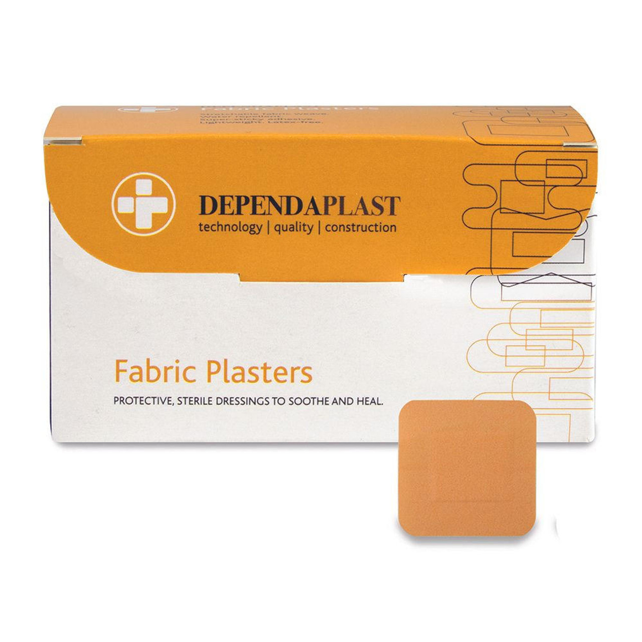  Fabric Plasters Advanced with High Quality Adhesive Dependaplast 