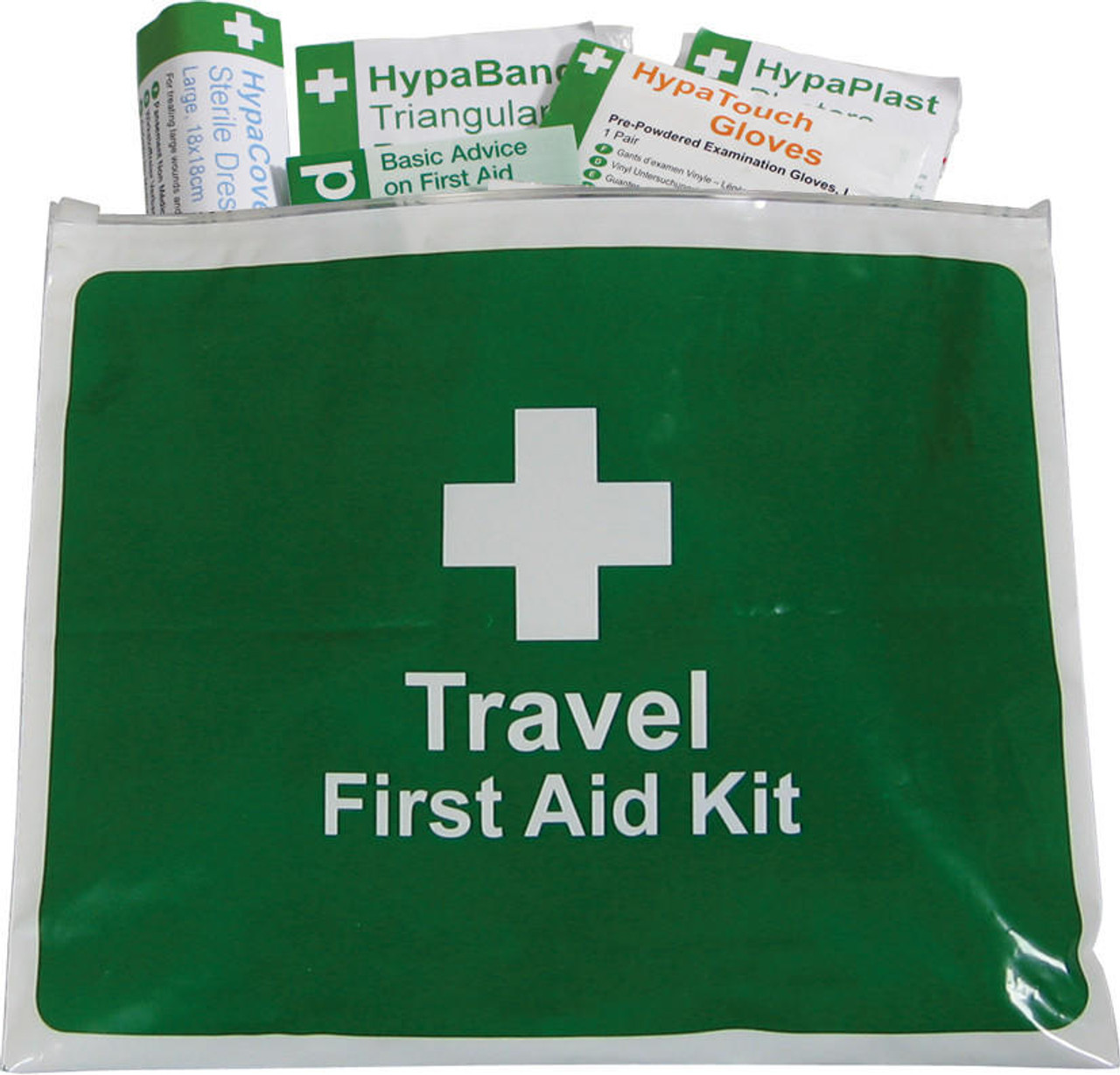 Zafety First Aid Kit for Lone Worker and Off Site Travel in Zip Wallet HSE Compliant