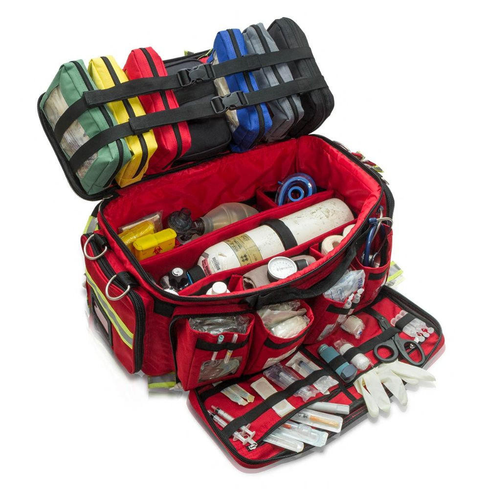 XLarge Medical Bag Advanced for Emergency Response Red 63 Litre