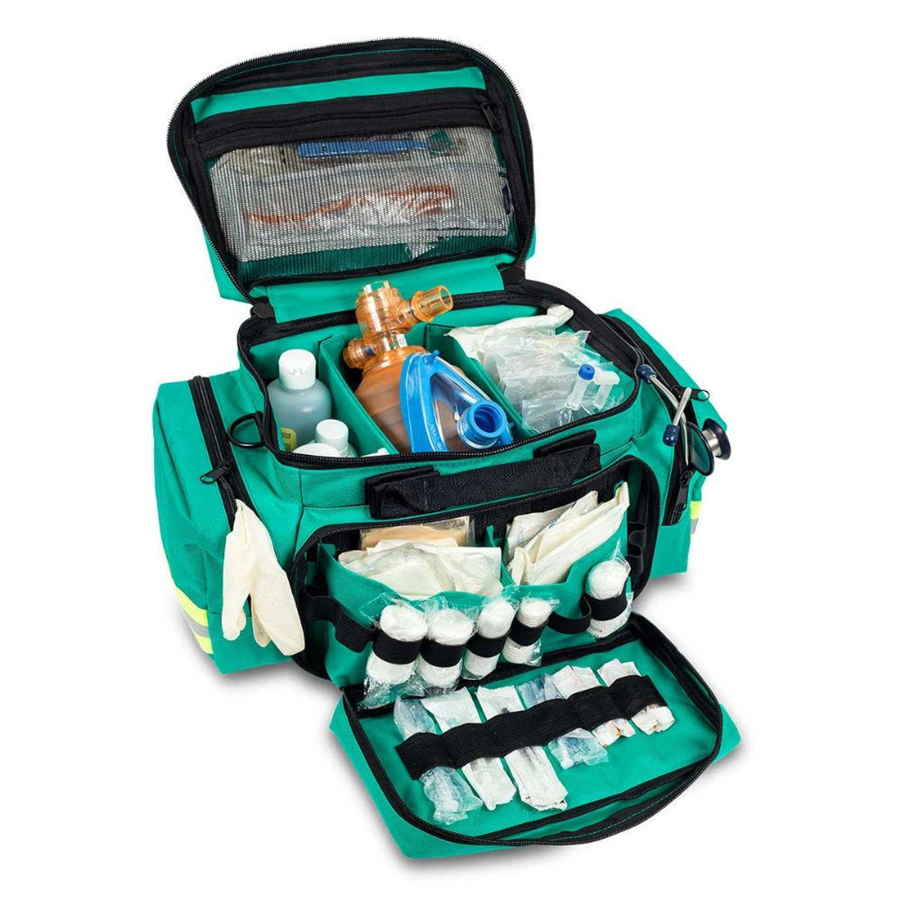  Emergency Medical First Aid Bag Green Polyester 21 Litre 