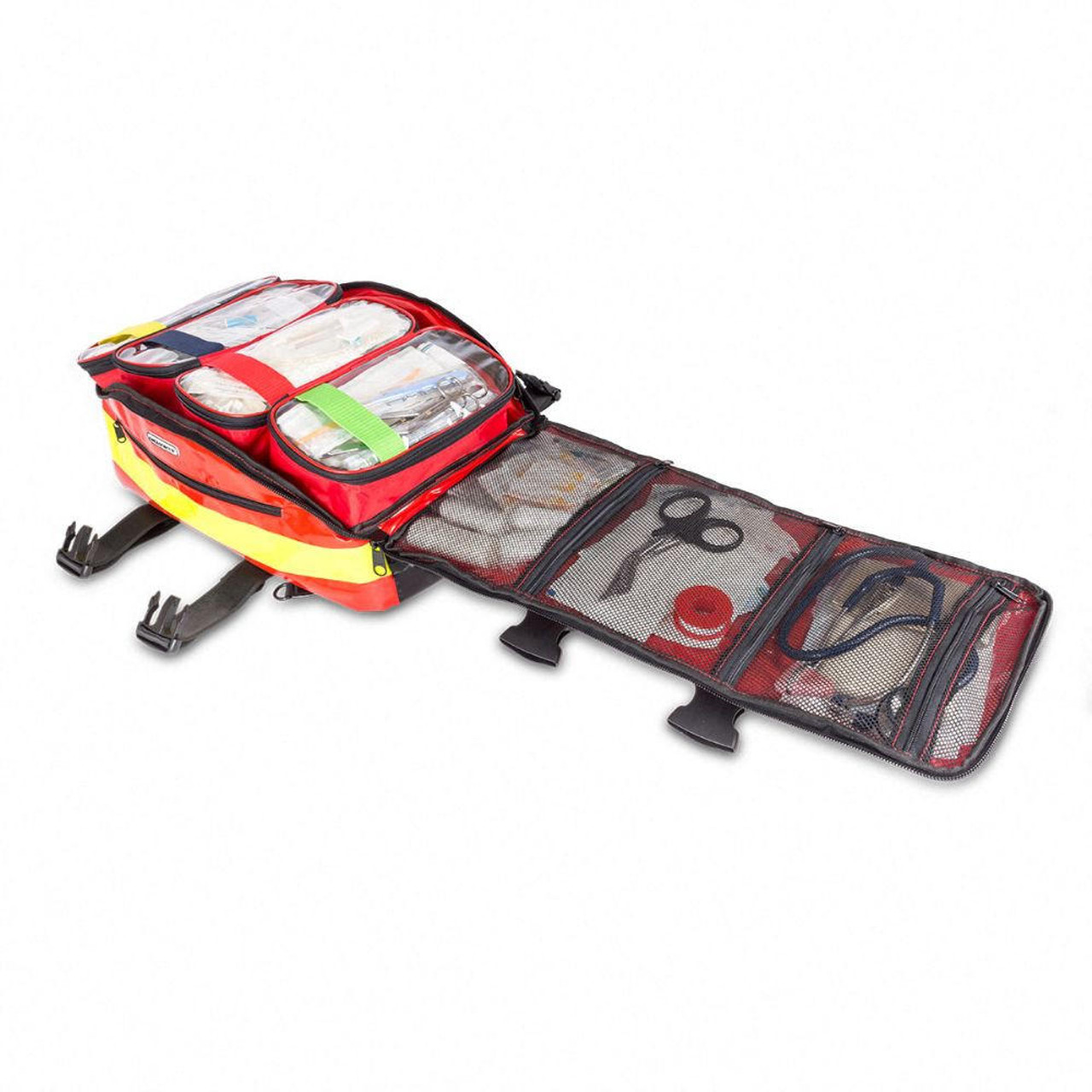  Emergency Medical Backpack Red 30 Litre with 4 Internal Pouches 
