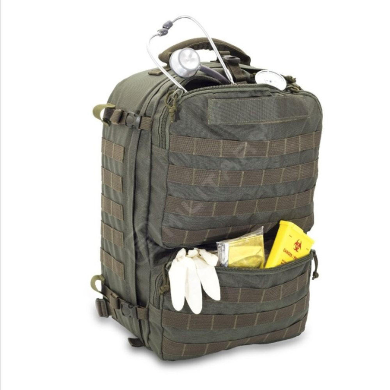  Large Medical Backpack for Emergency Response Green 32 Litre 