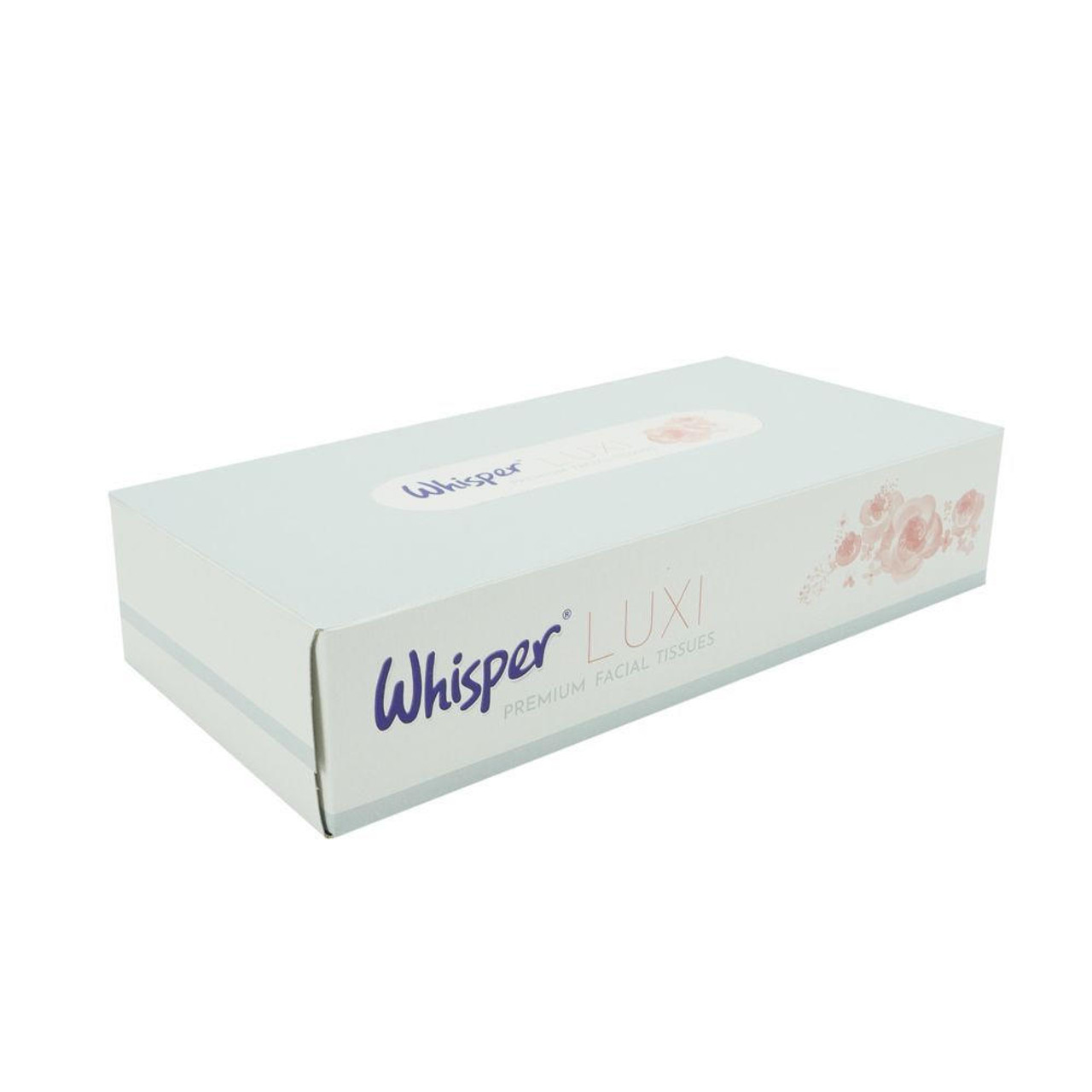  Facial Tissues Whisper Luxi 2ply Box of 100 Case of 36 Boxes 