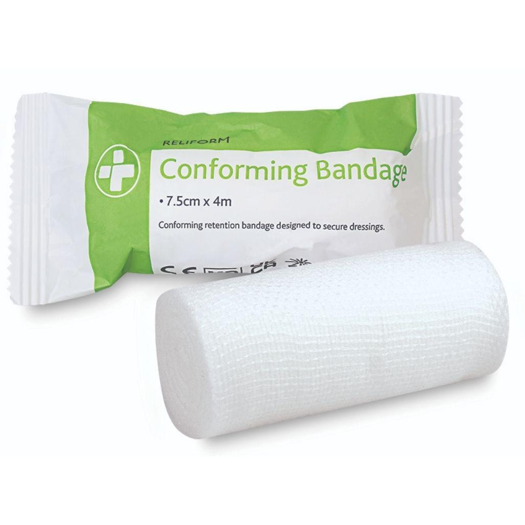 FDR3991PK400 Bulk Pack of 400 Conforming Bandage for Dressing Retention 7.5cmx4m Trade Wholesale  Zafety Supplies 