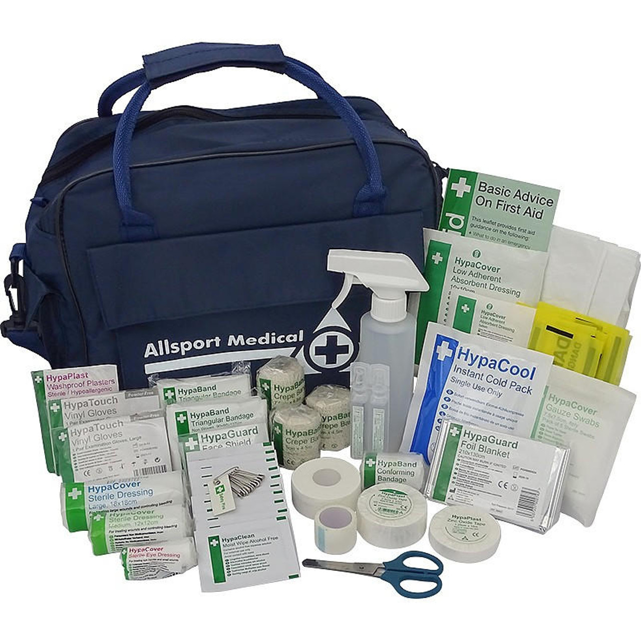 Zafety Rugby First Aid Kit in Run on Medical Bag With Shoulder Strap 
