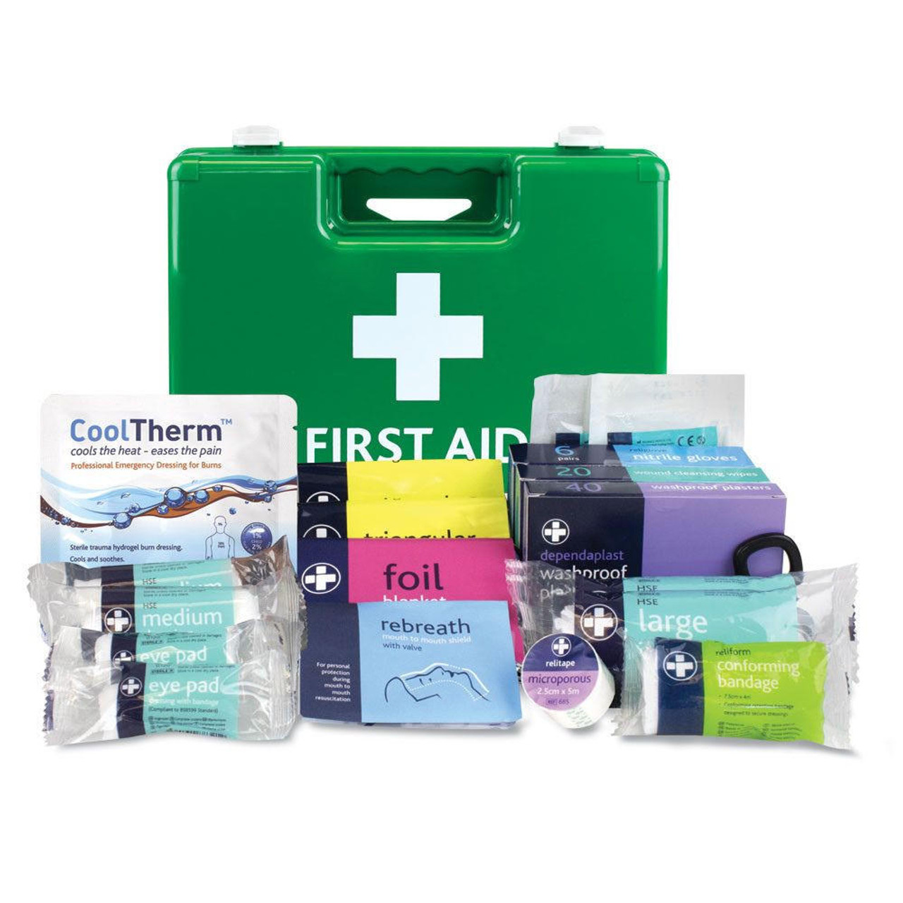 Zafety First Aid Kit High Risk Industrial British Standard BS8599 Small 1 to 4 People 