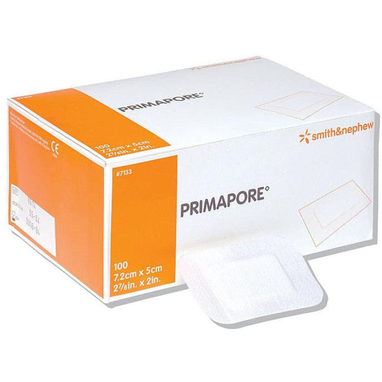 FDR-7135 Primapore Absorbent Dressing With Adhesive Border 8.3x6cm Box of 50   