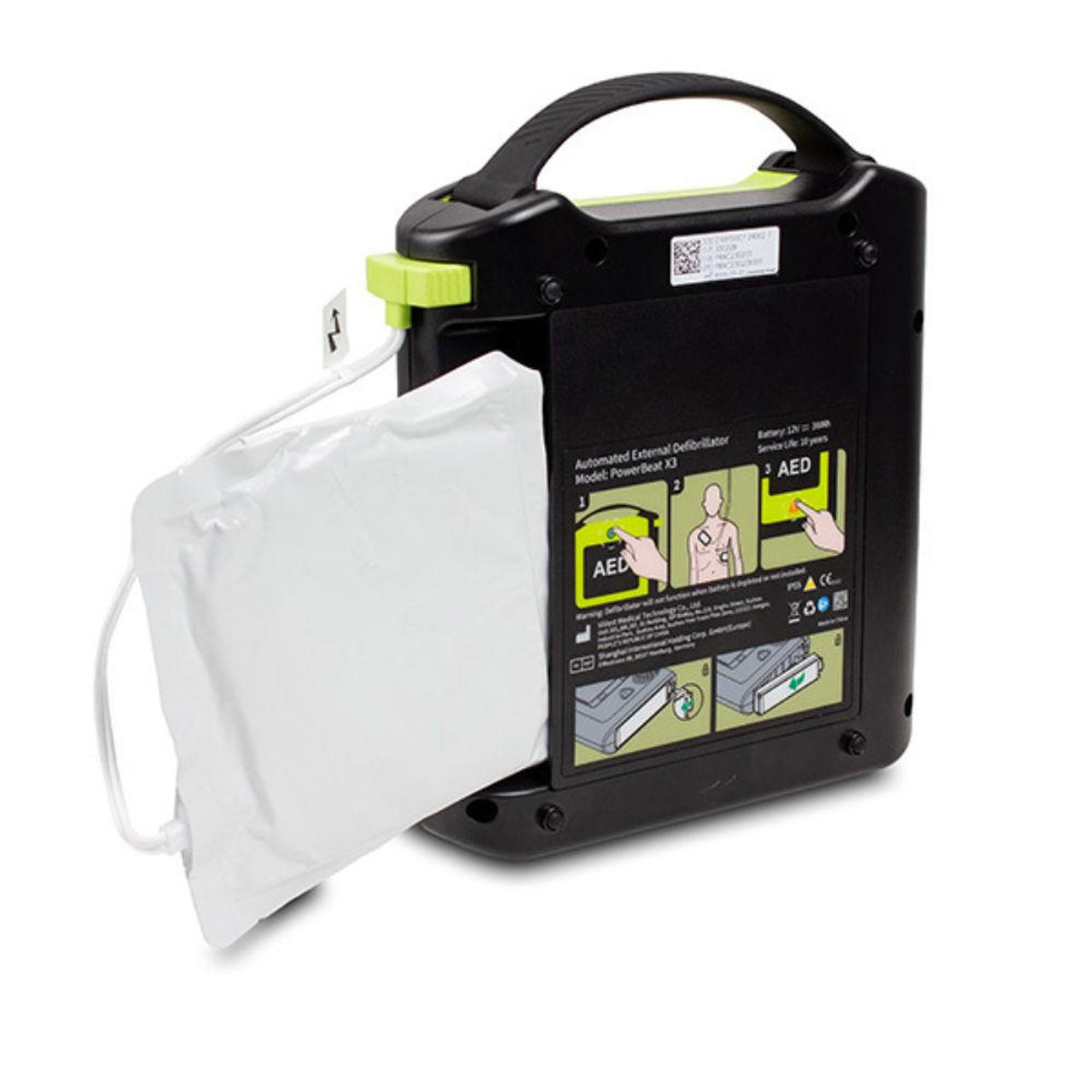 FAQ3691 Vivest Power Beat X3 with Full Colour Screen Semi Automatic AED Defibrillator Compact Lightweight   