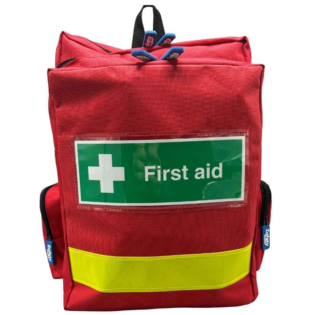FAK5140RED First Aid Backpack Rucksack RED Empty  Zafety Supplies 