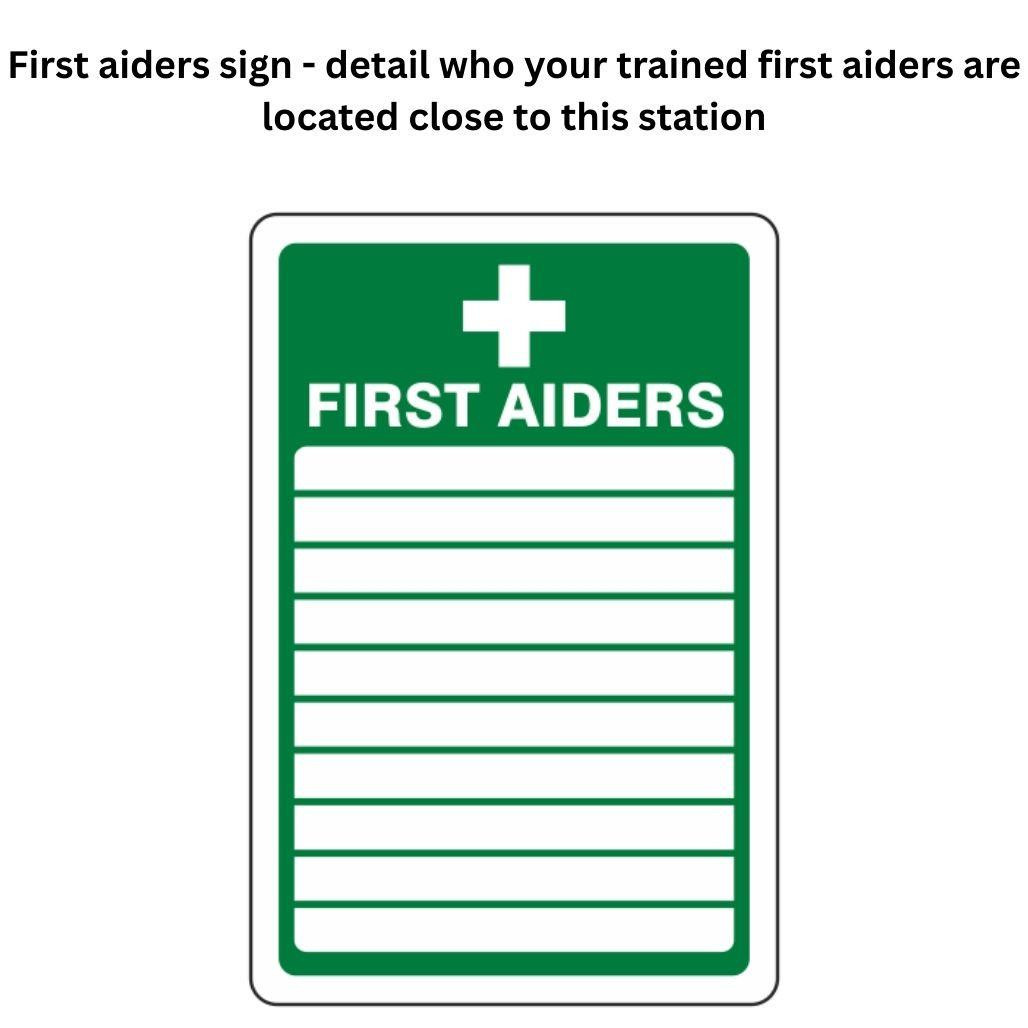 FAK2026 First Aid Station Low Risk 1 to 100 People BS8599 Medium CPR  Zafety Supplies FAK2026