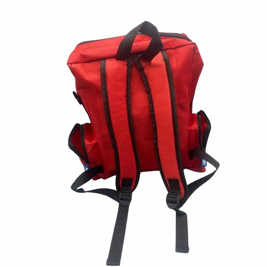 FAK2031RED First Aid Kit for First Aiders in RED Rucksack with Comprehensive Content  Zafety Supplies FAK2031RED