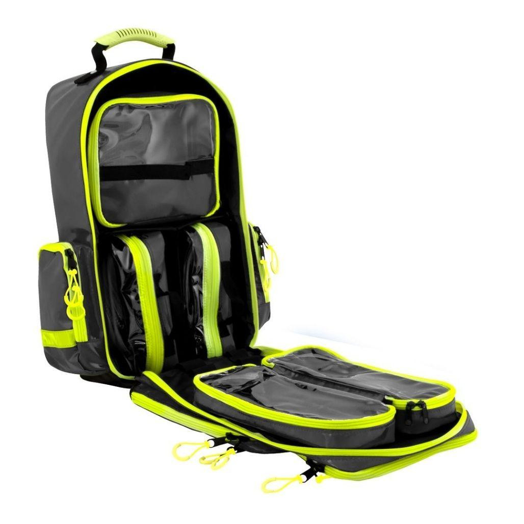 FAK5008BLK Aerocase Pro Emergency Medical Backpack BLACK Large 44 Litre Wipe Clean PVC Empty   HT03-RPL1C-BLK