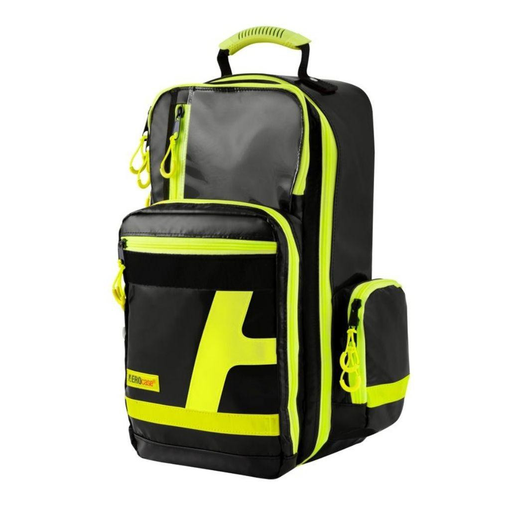 FAK5008BLK Aerocase Pro Emergency Medical Backpack BLACK Large 44 Litre Wipe Clean PVC Empty   HT03-RPL1C-BLK