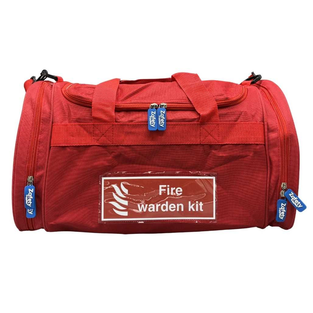 FSQ1016 Fire Warden Kit Grab Bag RED Large With Shoulder Strap EMPTY 50x28x28cm