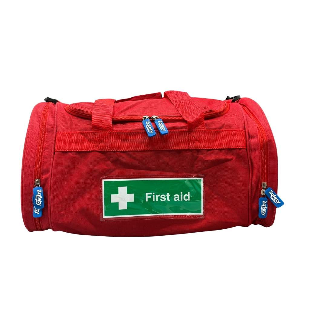 FAK5175RED Large First Aid Bag RED With Shoulder Strap EMPTY 50x28x28cm