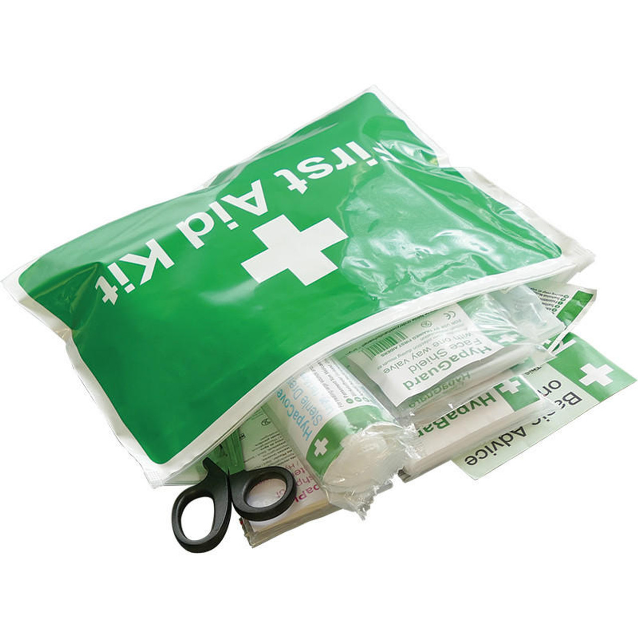 Zafety Personal Issue First Aid Kit for Lone Workers in Zipper Wallet BS8599 Compliant