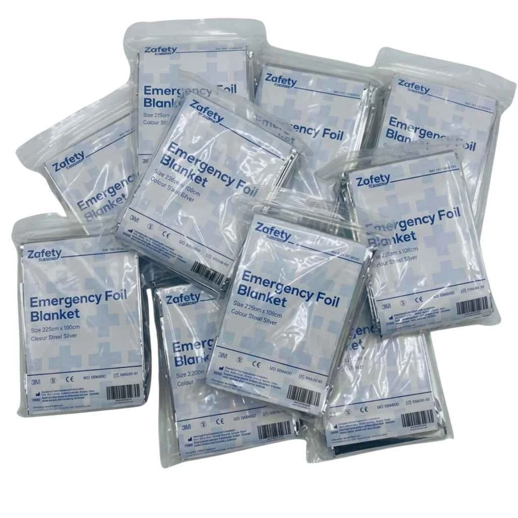 FAQ2003P Emergency Foil Blanket Standard Size 210x130cm  Zafety Supplies 