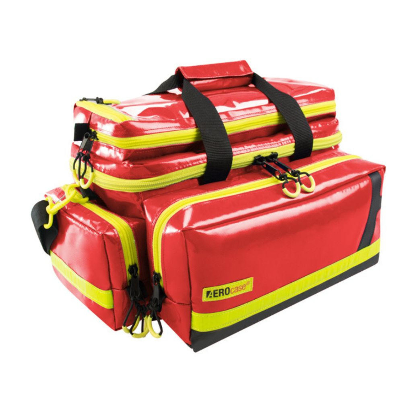 Aerocase Emergency Medical Bag Red Wipe Clean PVC Large 28 Litre Empty 