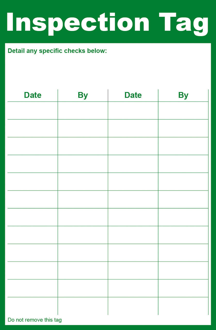 Zafety Defibrillator Heart Restarter AED Inspection Tag Write On 8.5x13cm