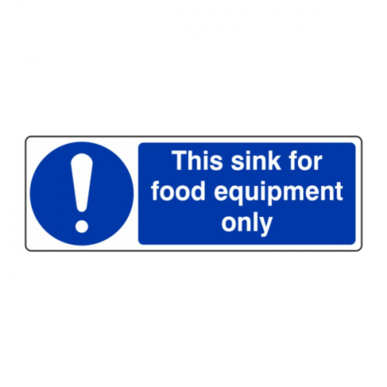 SSN8011S This Sink For Food Equipment Only Vinyl 30x10cm  Zafety 