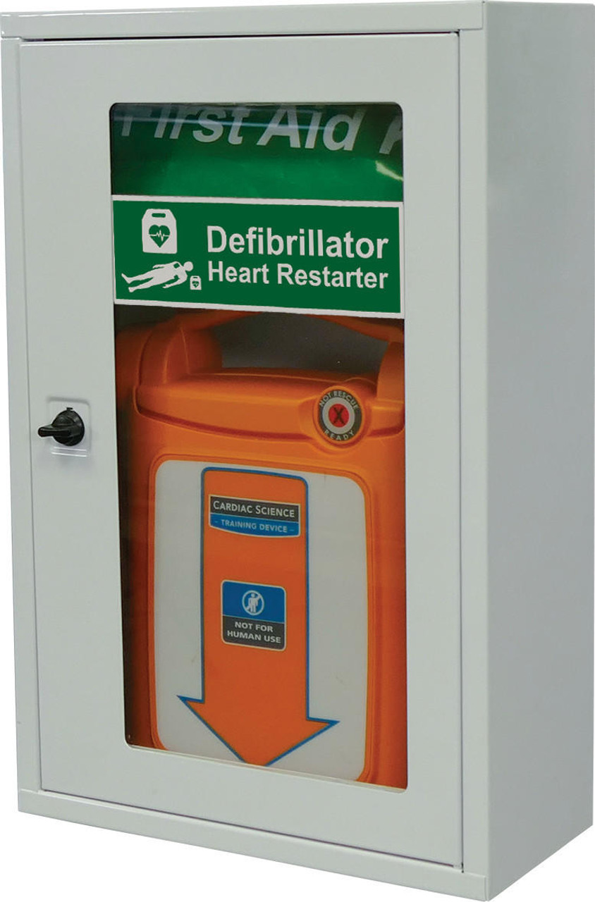 Zafety Defibrillator AED Wall Cabinet Without Lock Fits Most Popular AED Brands