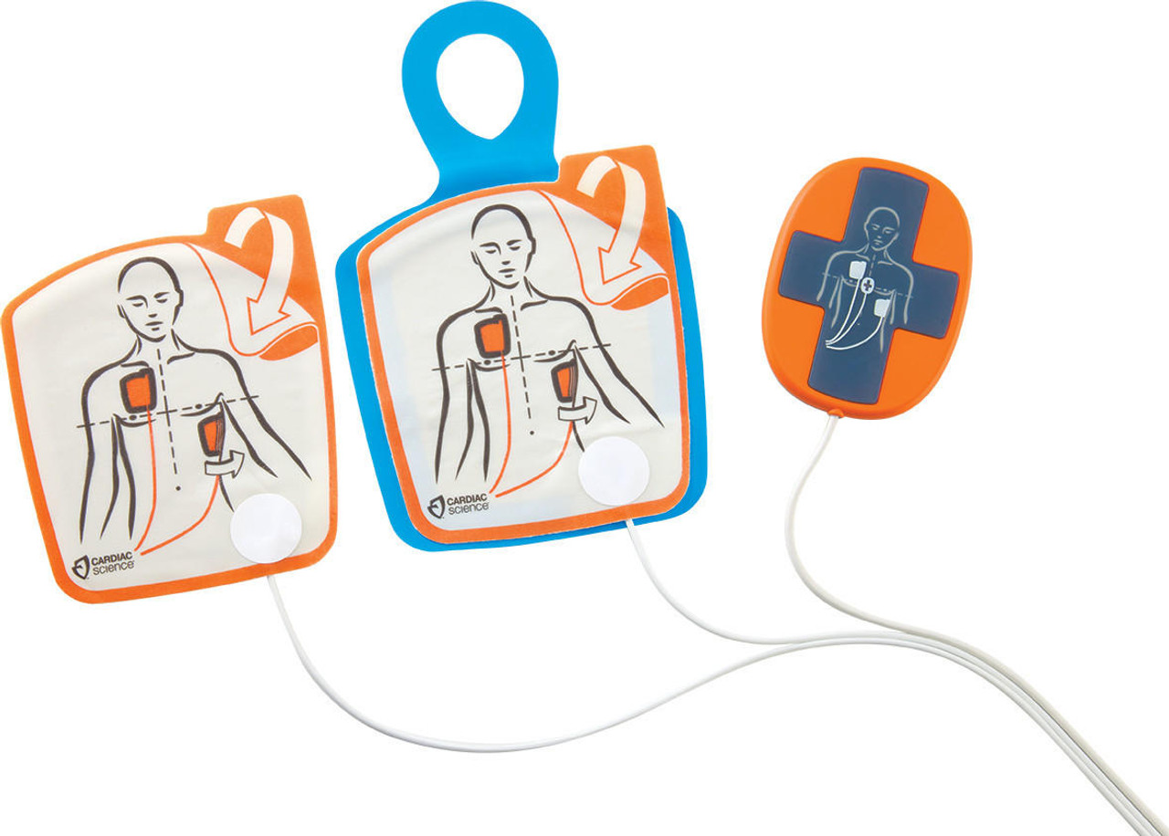 Cardiac Science Powerheart G5 Defibrillator AED Adult Pads With CPRD