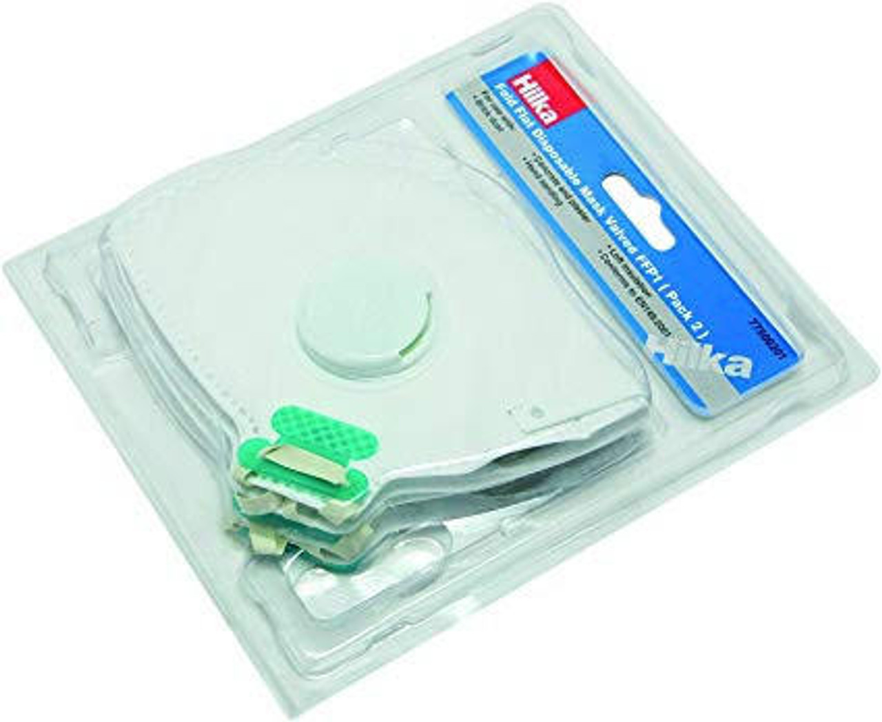 FFP1 Dust Mask With Valve Pack of 2 Hilka