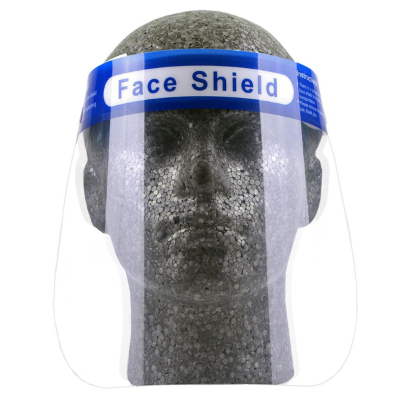 Protective Face Shield Visor With Elasticated Headband Latex Free