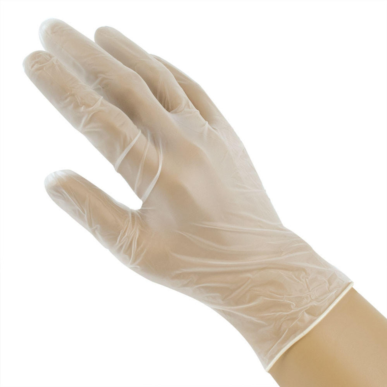 Vinyl Gloves Powder Free Clear Box of 100 AQL 4