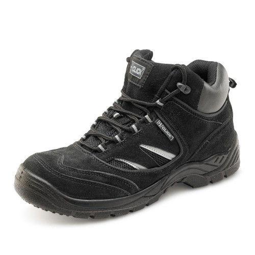 Safety Trainer Boot With Steel Toe Cap and Midsole or Black or Beeswift Safety Trainer Boot With Steel Toe Cap and Midsole or Black or Beeswift