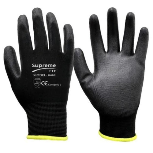 Bulk Pack Work Grip Gloves 240 Pairs With PU Palm Black Wholesale