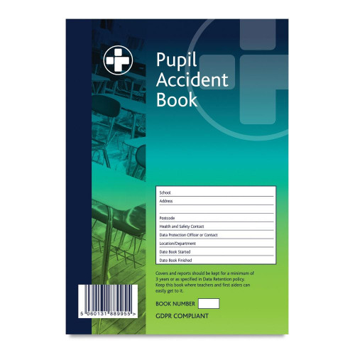 Pupil Accident Book A5 for Schools and Nurseries   Pupil Accident Book A5 for Schools and Nurseries