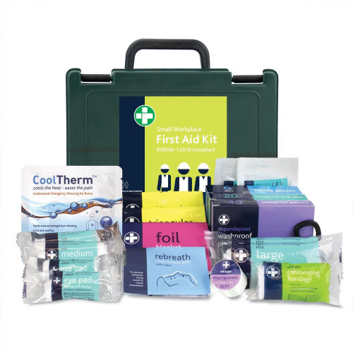 Zafety First Aid Kit Workplace British Standard BS8599 Small 1 to 24 People 