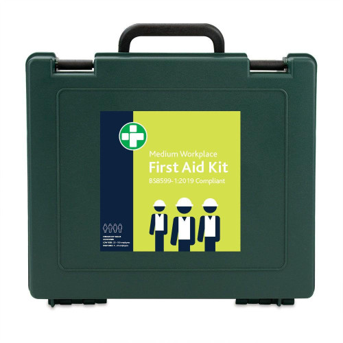Zafety First Aid Kit Workplace British Standard BS8599 Medium 25 to 100 People 