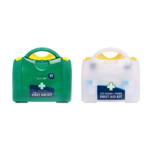 Zafety First Aid and Eyewash Station High Risk for 1 to 49 People BS8599 Compliant Large  Zafety First Aid and Eyewash Station High Risk for 1 to 49 People BS8599 Compliant Large