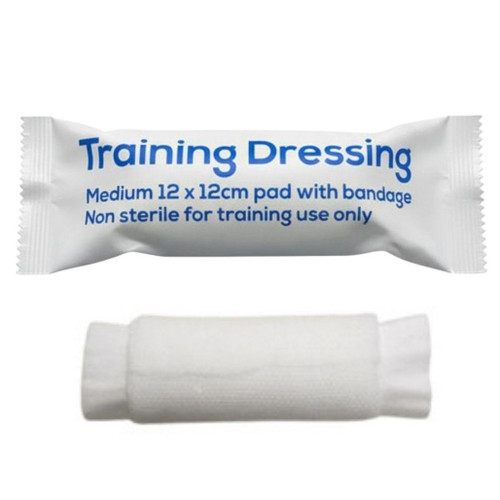 FDR7702P Training Dressing With Bandage Medium  PACK OF 10 for First Aid Training Non Sterile  Zafety  FDR7702P Training Dressing With Bandage Medium  PACK OF 10 for First Aid Training Non Sterile  Zafety