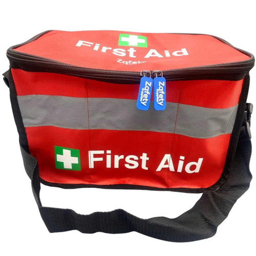 FAK2032RED First Aid Kit for First Aiders in RED Haversack with Comprehensive Content Zafety Supplies FAK2032RED FAK2032RED First Aid Kit for First Aiders in RED Haversack with Comprehensive Content Zafety Supplies FAK2032RED