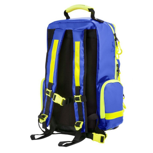FAK5008BLU Aerocase Pro Emergency Medical Backpack BLUE Large 44 Litre Wipe Clean PVC Empty rear