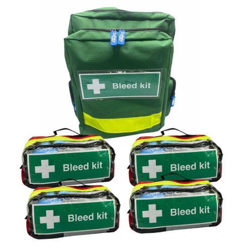FAK2604P Multiple Casualty Bleed Kit in Emergency Compact Backpack  Zafety Supplies 