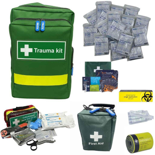 FAK2605P Trauma Kit in Compact Emergency Backpack  Zafety Supplies 