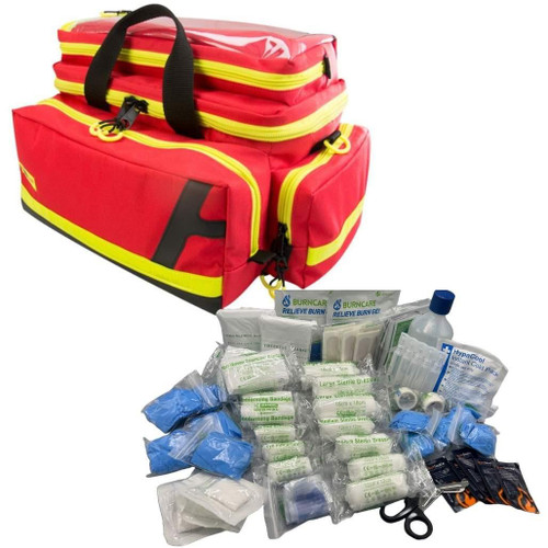 FAK2037 Advanced First Aid Kit in Professional Medical Bag Large  Zafety Supplies 