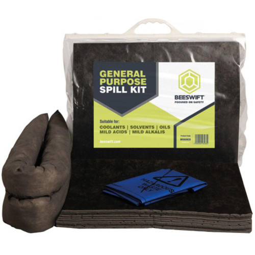 CSP1000 Spill Kit General Purpose 20 Litre Grey in Clip Bag Maintenance   5030566363139