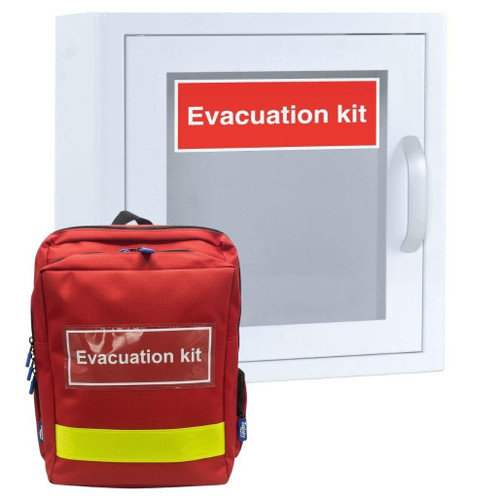 FSQ1025P Evacuation Kit Compact in Red Backpack  Zafety Supplies 