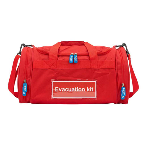 FSQ1018 Evacuation Kit Grab Bag RED Large With Shoulder Strap EMPTY 50x28x28cm